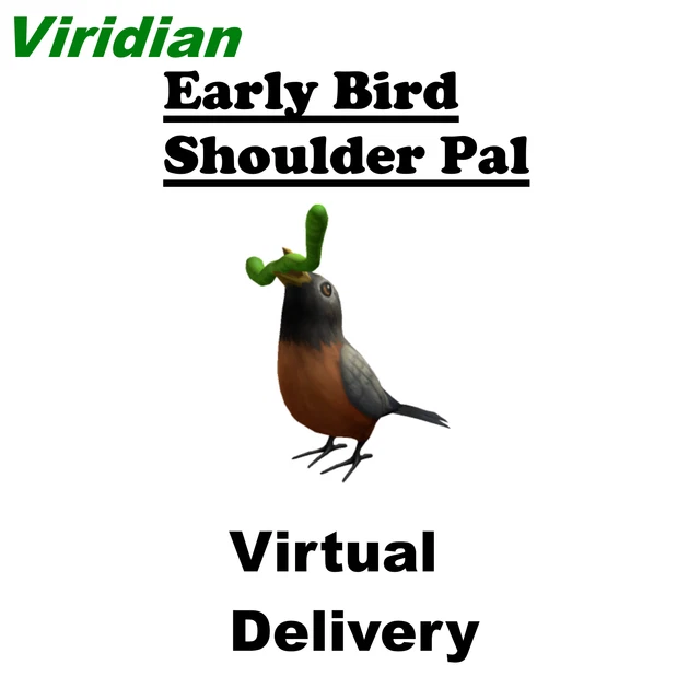 Roblox Celebrity Series 10 Early Bird Shoulder Pal Code (SENT THROUGH MESSAGES)