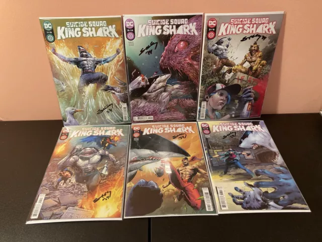 Suicide Squad: King Shark 2021 1-6 Complete Set All Issues Signed by Tim Seeley