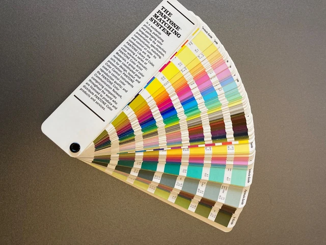 Uk Color Guide VINTAGE PANTONE COLOR Formula Guide Swatch Fan coated and uncoated £28. ...