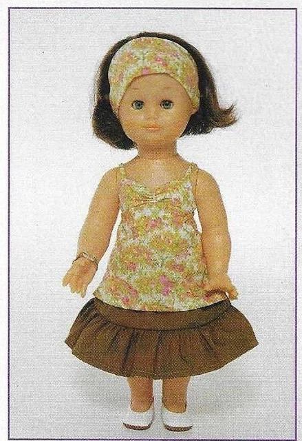 Patron De Couture Pour Poupée Émilie - Modes Et Travaux Octobre 1988 - Jupe Et Pull