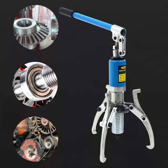 5T Hydraulic Bearing Gear Puller Wheel Separator W/ Box 200mm Max Reach w/ Box