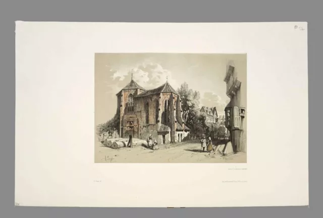 HAMBURG - Gesamtansicht - H. Clerget - Lithographie um 1850 2