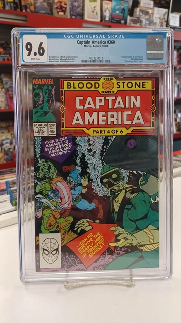 CAPTAIN AMERICA #360 (Marvel, 1989) CGC Graded 9.6 ~ CROSSBONES ~ White Pages