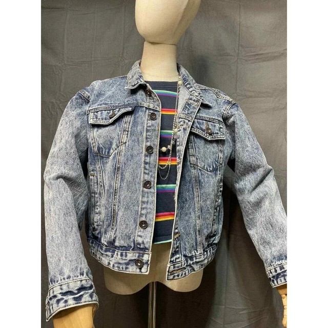 Stone Washed Denim Jean Jacket By OD LOVER Size Large