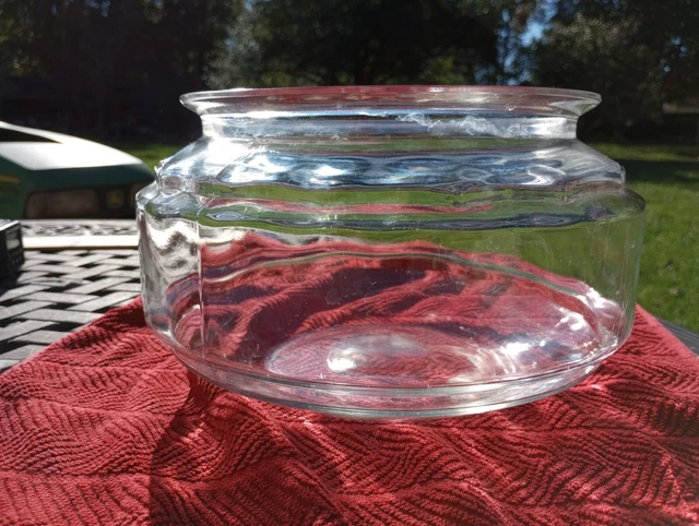 Vintage  Glass Fish  Bowl Turtle Bowl Plant Terrarium 1960s  9 1/2 x 5 1/2