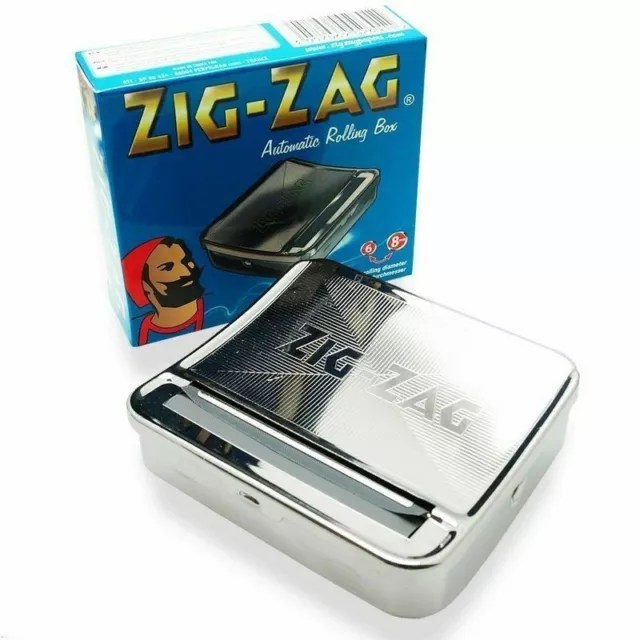 New Zig Zag TIN Automatic Cigarette Tobacco Rolling Machine Box