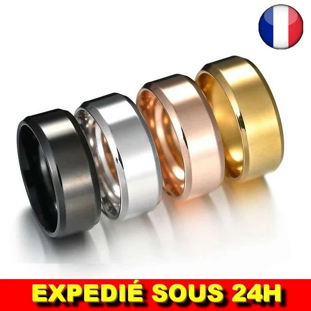 Bague Vintage Bakélite Noire - Taille 53, Bijou Rétro Unique (occasion)