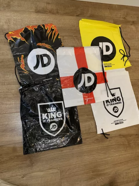 JD SPORTS DRAWSTRING Shopping Gym Festival PE swimming X 5 Bags New 19.95 PicClick UK