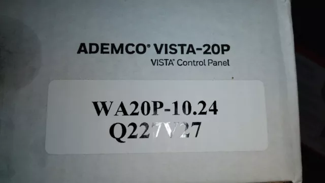 Honeywell Ademco Vista 20P Security Panel -10.24 panel, board, and transformer.