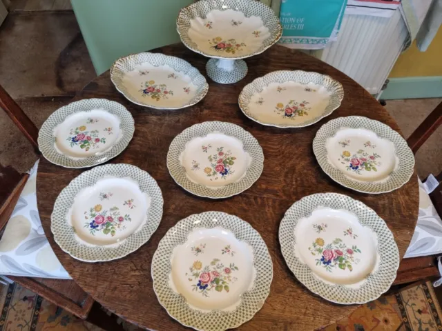 Early 19th Century 'Improved Stone China' Part Dessert Service - SEE DETAILS