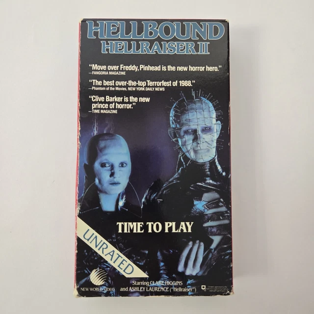 HELLRAISER II 2 Hellbound VHS Tape - 1990 80s Horror Movie Star Maker ...