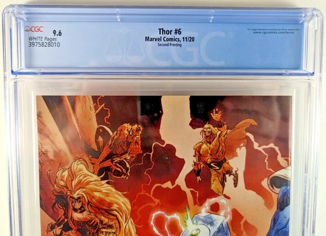 THOR #6 CGC 9.6 | 2nd Print | Donny Cates Thanos | Wraparound Cover Marvel 2021 4