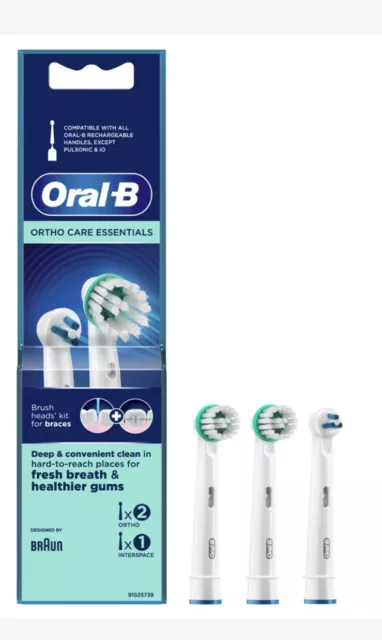 Braun Oral-B  3-teilig Aufsteckbürsten Ortho Care Essentials Kit
