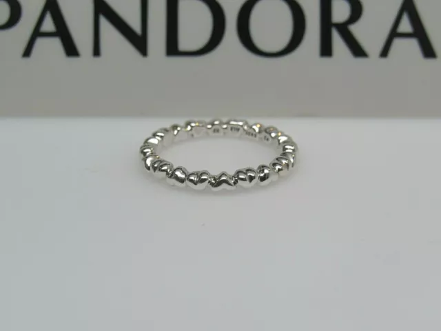 NEW PANDORA FOREVER Love 190837 Sterling Heart Stack Ring All Sizes Avail 39.99 PicClick