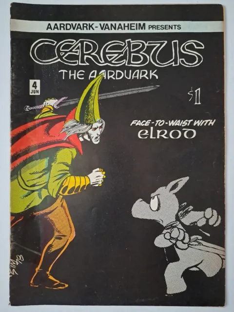 Cerebus The Aardvark #4 - 1st Appearance Of Elrod - HTF - Key - Early Dave Sim!