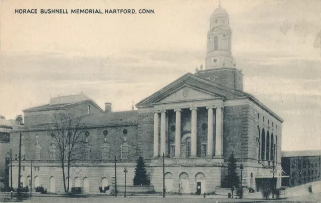 HARTFORD CT - Horace Bushnell Memorial Postcard