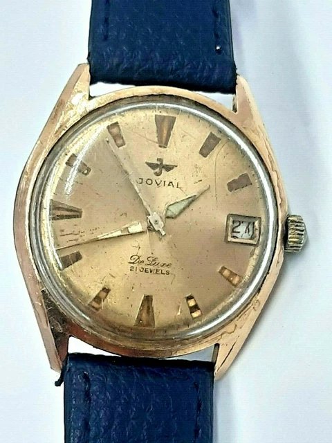 Jovial watch on sale 22k gold plated