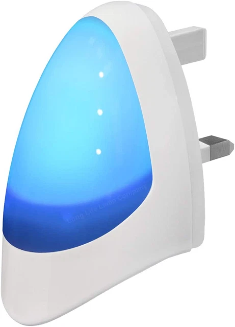 Blau Automatik LED Nachtlicht Dämmerung 2 Dawn LED empfindlich, Stecker