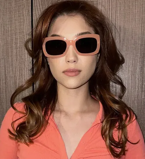 New Stylish Elegant Trendy Orange Pink Oversized Women's Sunglasses