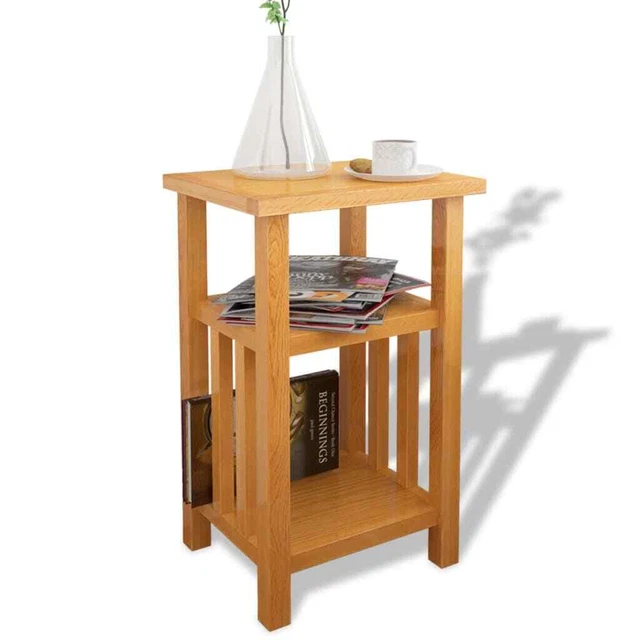 Table D'appoint De Jardin En Teck Massif - 43x36x40 Cm - Surface à Lattes, Finition Huilée - Pour Balcon, Terrasse, Patio - 9