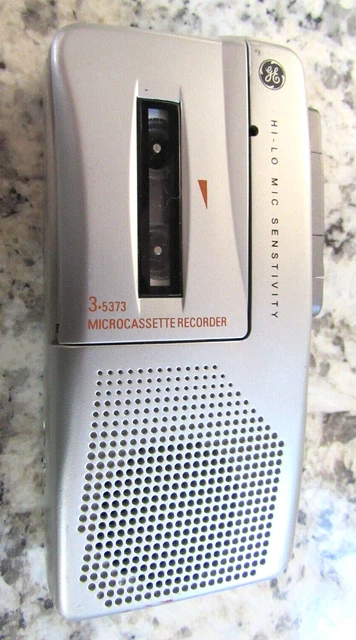 Vintage GE 3-5375A AVR Fast Playback Micro Cassette Tested WORKS 100%