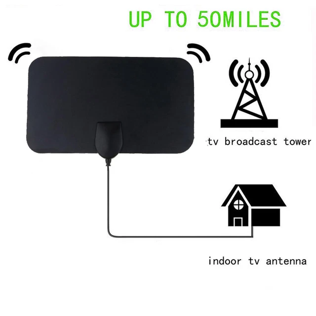 1800Miles Digital TV Indoor 4K 1080P HD Antenna Aerial Signal AmplifiA9 V4G6