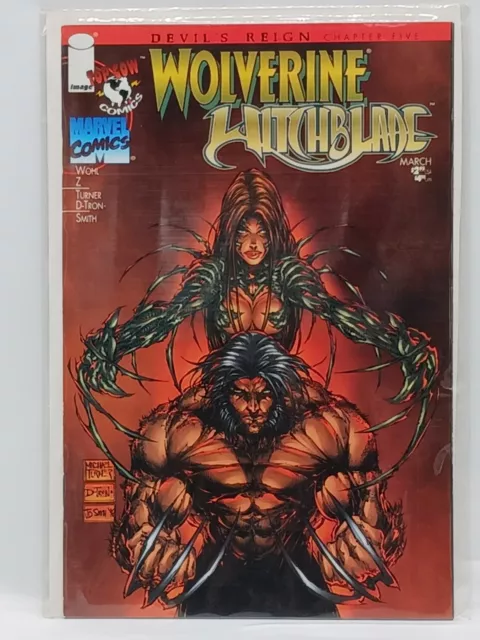 Wolverine Witchblade Devil's Reign Chapter 5 Comic Book (1996, Marvel/Image)