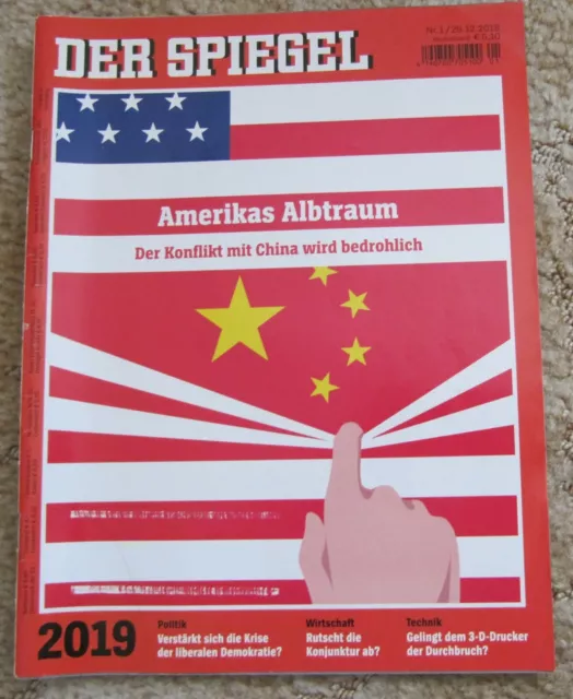 Zeitschrift Der Spiegel Heft 1 vom 29.12.2018 Amerikas Albtraum