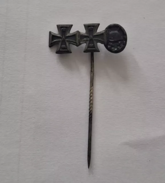 WW1 German Army Stick Pin Iron Cross 1st & 2nd Class Black Wound Badge