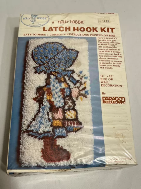 Vintage Holly Hobby Latch Hook Kit New Sealed Paragon Needlecraft 12" x 25" NEW