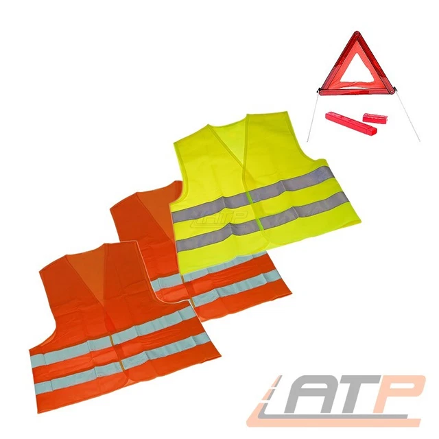 NOTFALLSET 4-TLG ITALIEN WARNWESTE KIND 2x WARNWESTE ERWACHSENE 31381500