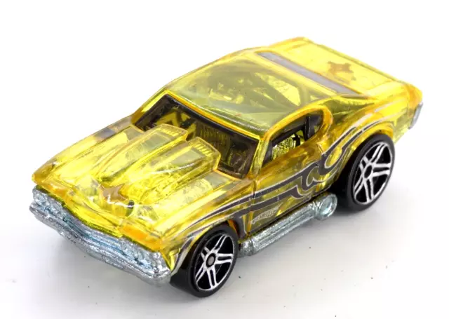 Hot Wheels 69 Chevelle 2004 Mattel seltenes Spielzeug Auto transparent Druckguss Modell