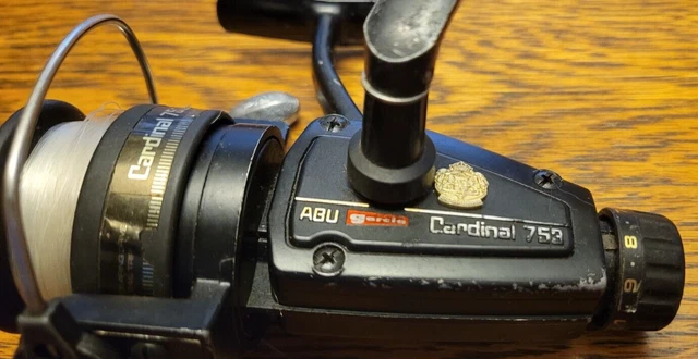 MULINELLO DA PESCA vintage vecchia scuola Abu Cardinal 157 con 4 bobine