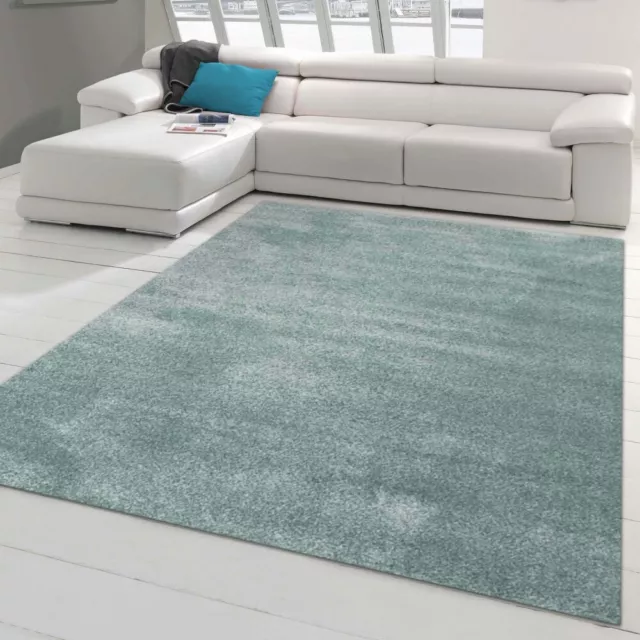 Alfombra moderna de Diseño para el Salón | mullida | diseño liso azul claro