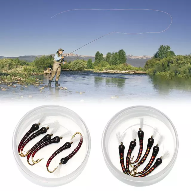 FLY TYING FLY Fishing Lure Dry Flies Hooks Feather Wing Bait Lure
