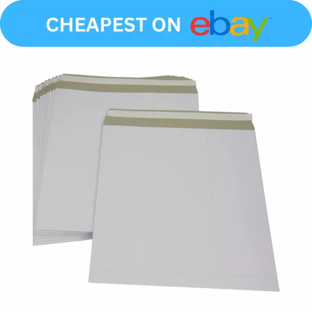 12" Strong White Lp Record Mailers Envelope Peel + Seal Mailing Sleeve Mailer