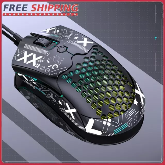 Wired Mouse 12000DPI Lightweight Mouse for Desktop Gaming Mechanical Mouse RGB