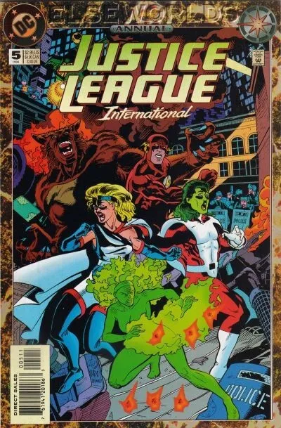 Justice League International #5 ANNUAL DC Comics 1994 (VFNM 9.0/Stock Photo)