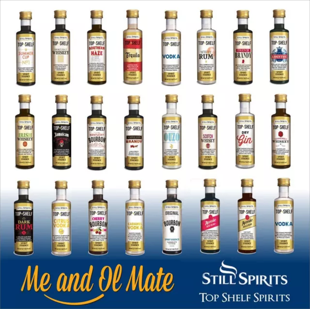 Still Spirits Top Shelf Aussie Red Rum Essences Home Brew Spirit Making-10 Pack