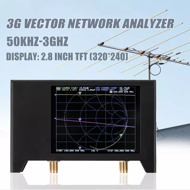 NanoVNA V-Two 3G 2.8" Vector Network Antenna Analyzer 50kHz-3GHz Shortwave