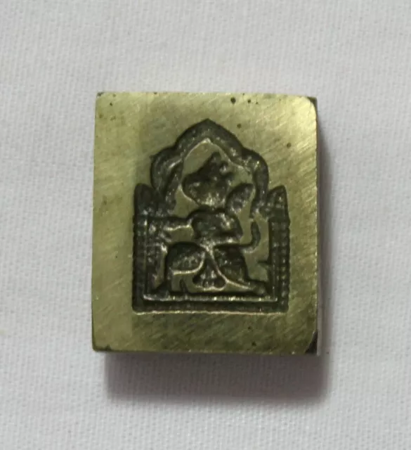 Old Multi Design Tribal Indian Design Gravé Brass Dye Mold Seal Stamp 001