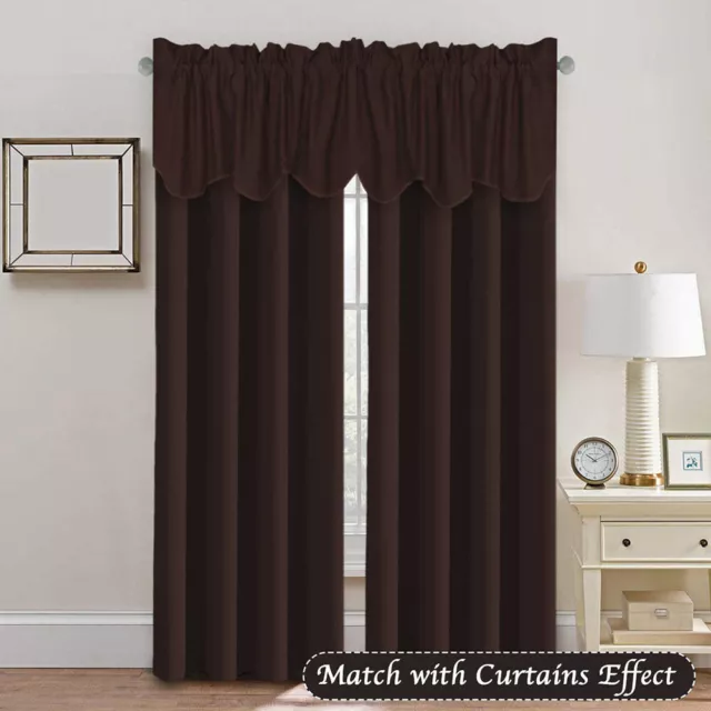 2Pcs Curtains Blackout Curtain Thermal Insulated Rod Pocket 2 Panels Room Window 3