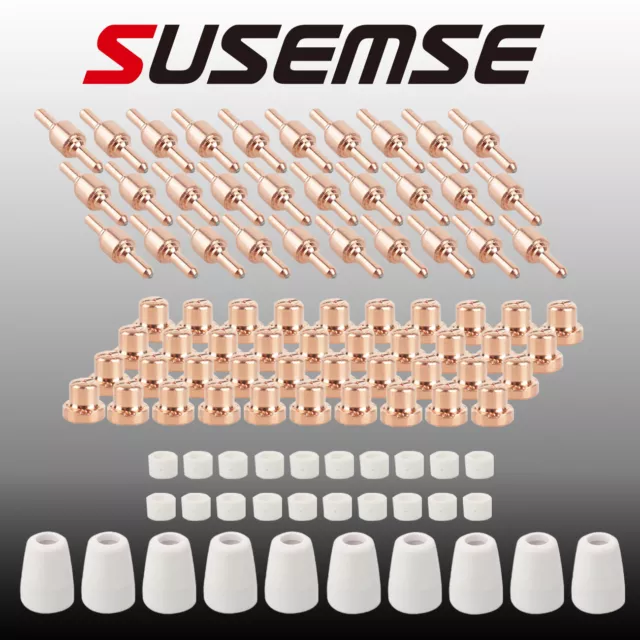 100pcs Plasma Cutter Tips Nozzle Consumables for LG-40 PT-31 Torch CUT40 CUT50