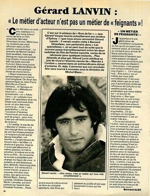 coupure de presse Gérard Lanvin 2002 clipping 