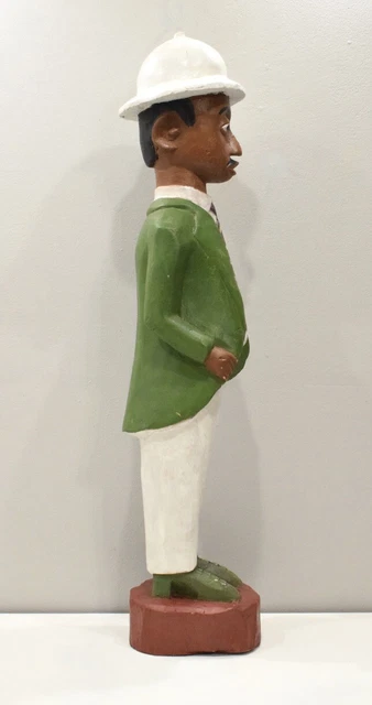 African Wood Colonial Statue West Africa 5