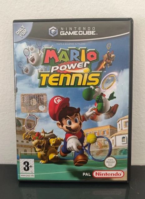 Mario Power Tennis Nintendo Gamecube PAL ITA Completo Triangolo Blu Raro