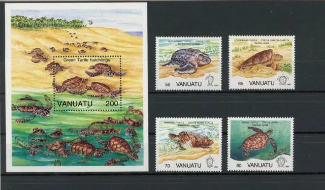 Vanuatu 901-904, Block 19 postfrisch Schildkröte #IN063