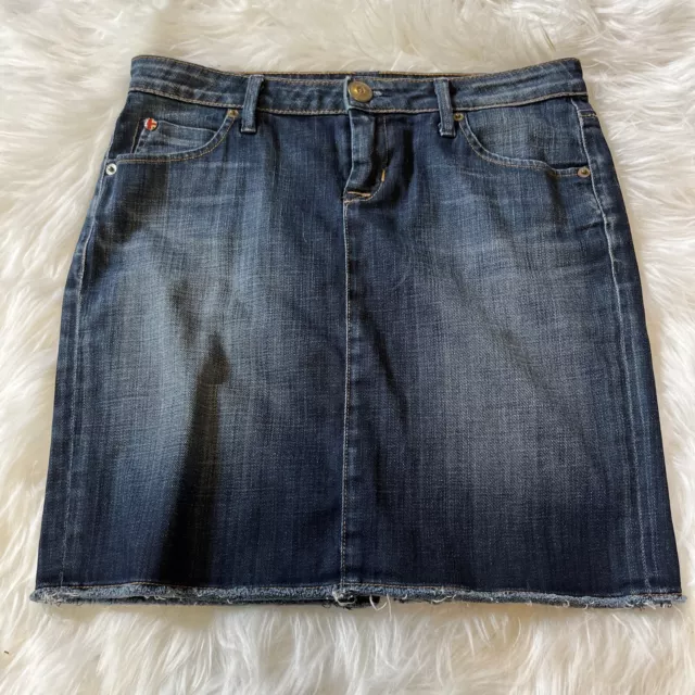 Hudson Jean Skirt Womens Size 26 Blue Denim Medium Wash Stretch