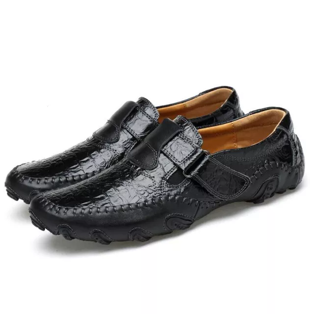 Men Slip On Oxfords Driving Moccasin Breathable Shoes Pu Leather Casual Loafers