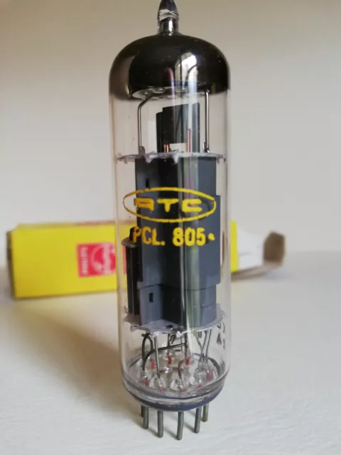 1x  PCL805  Vacuum tube, Valve, Röhren, RTC label,  NOS, NIB